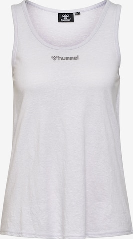 Hummel Top in Wit: voorkant