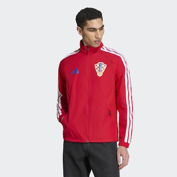 ADIDAS PERFORMANCE Sportovní bunda 'Kroatien Anthem' – červená: přední strana