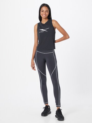 Reebok Skinny Sportbroek in Zwart