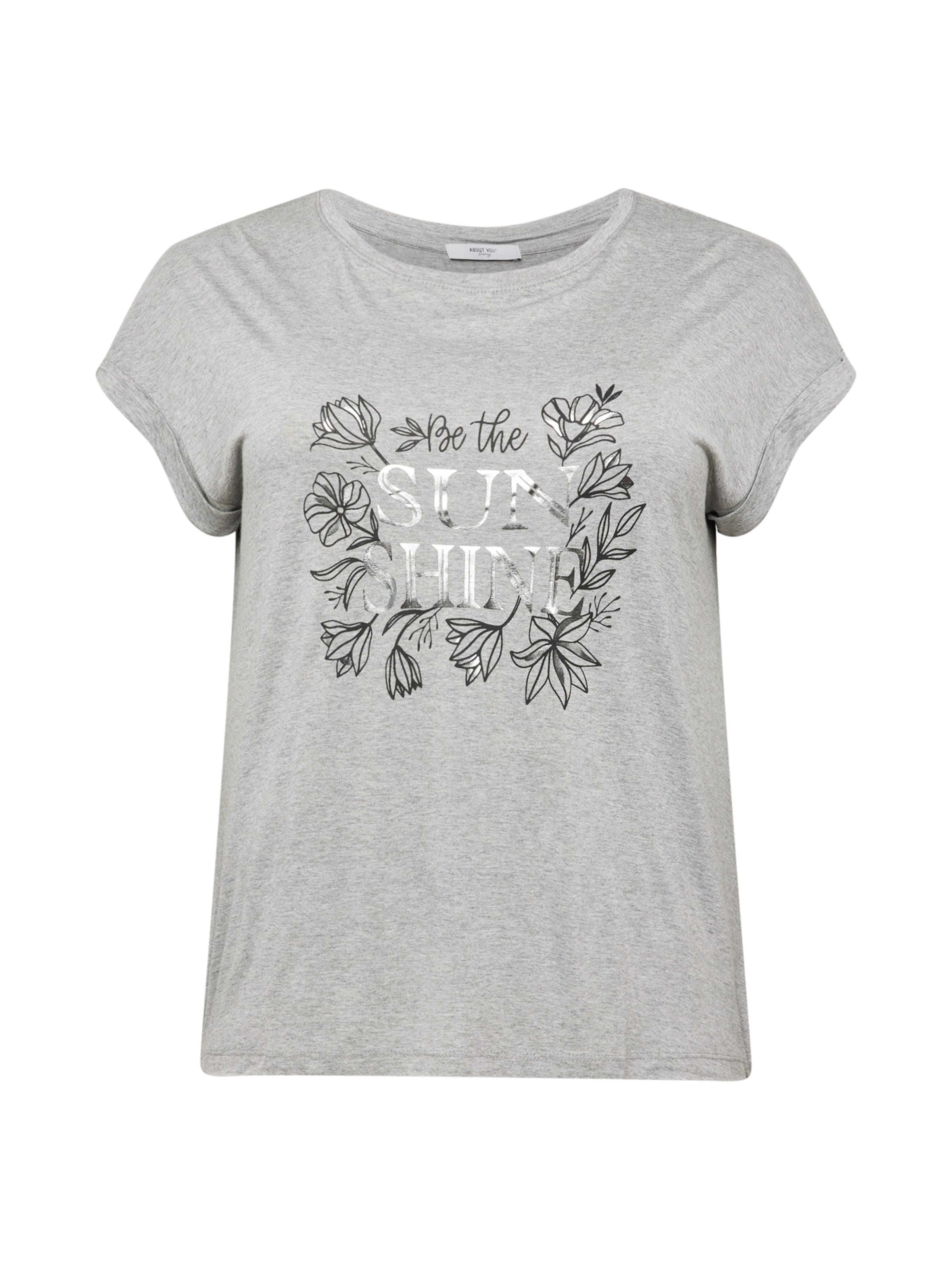 ABOUT YOU Curvy Shirt 'Doreen' in Grey: front