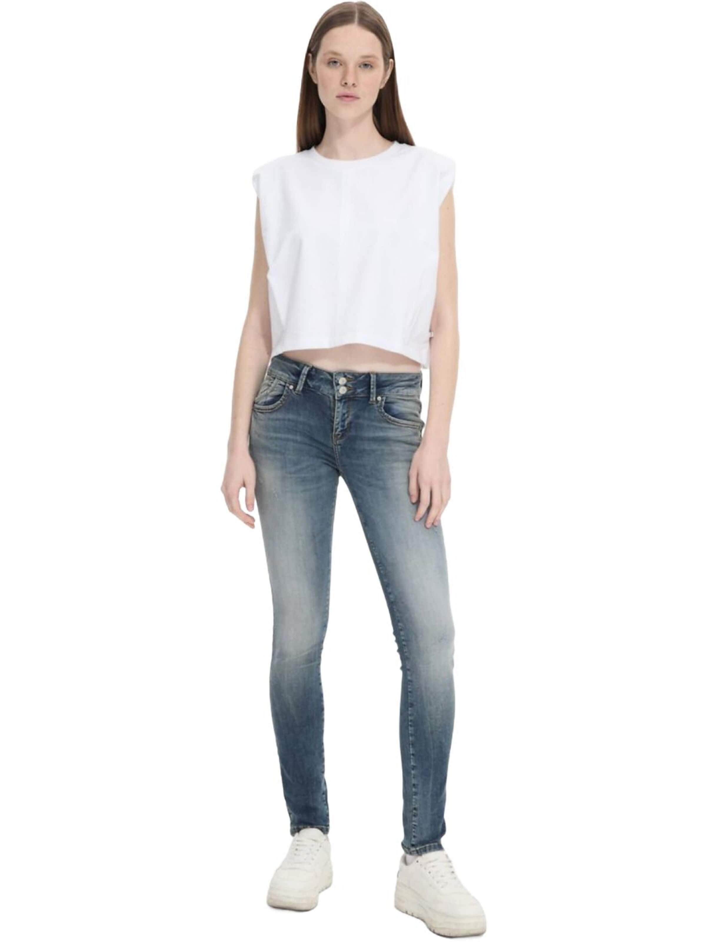LTB Jeans - Skinny Vaquero 'LTB Jeans Molly M Mid Waist Skinny Leg Jeanshose' en azul: frente