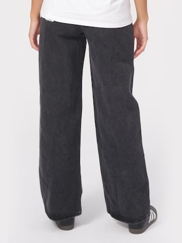 TeeShoppen Wide leg Jeans in Black
