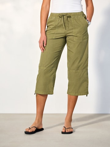 Next - Loosefit Calças em verde: frente