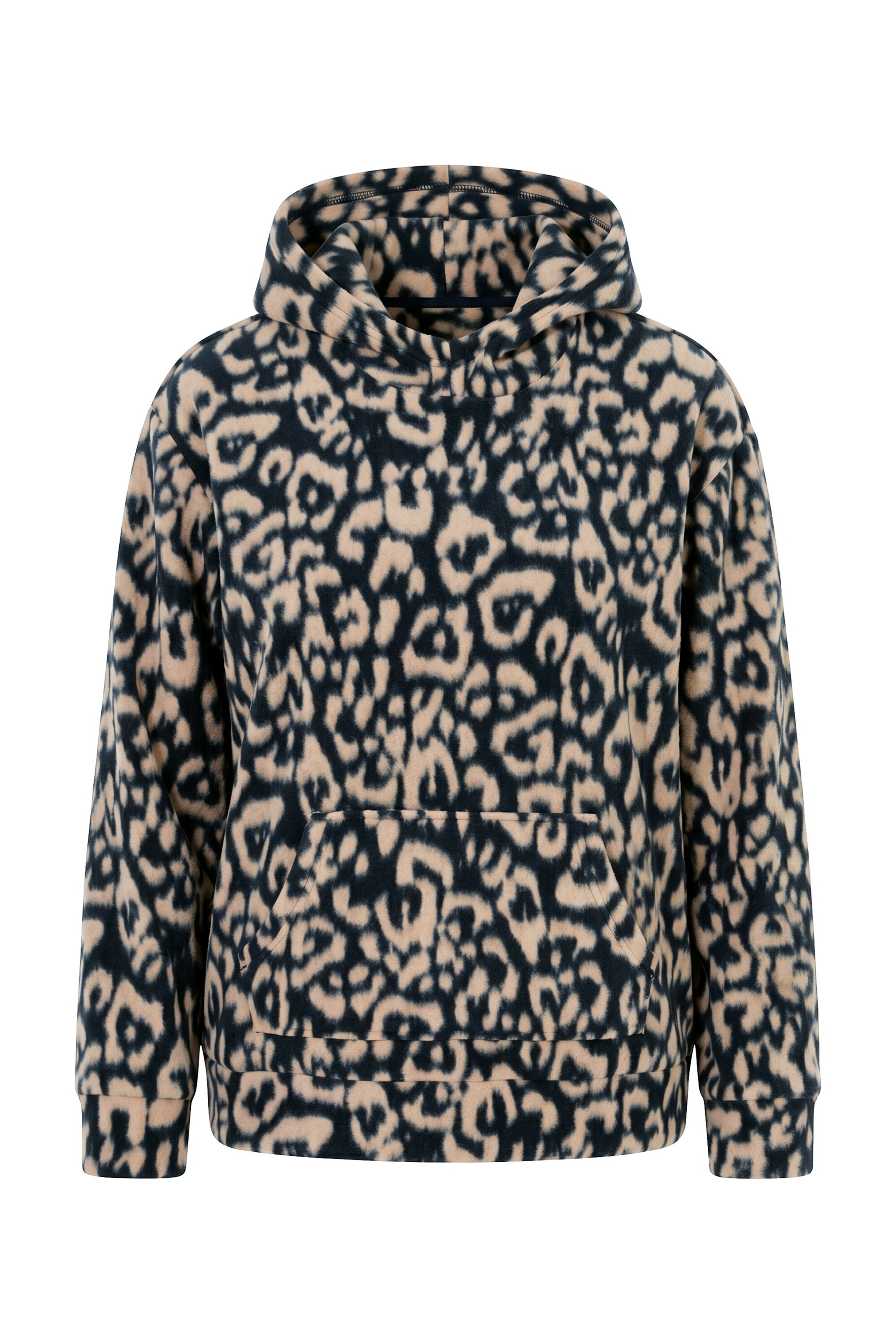 Ulla Popken Fleecejacke in Beige: Vorderseite