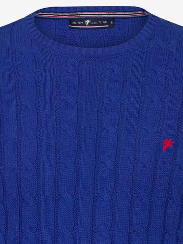DENIM CULTURE Sweater 'Jeffrey' in Blue
