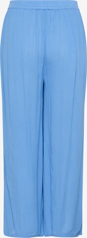 Kaffe Wide leg Broek 'Dacia Amber' in Blauw