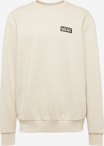 Sweat-shirt VANS en beige : devant