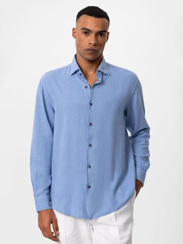 Antioch Regular fit Button Up Shirt in Blue
