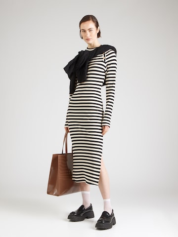 VILA Knitted dress in Black