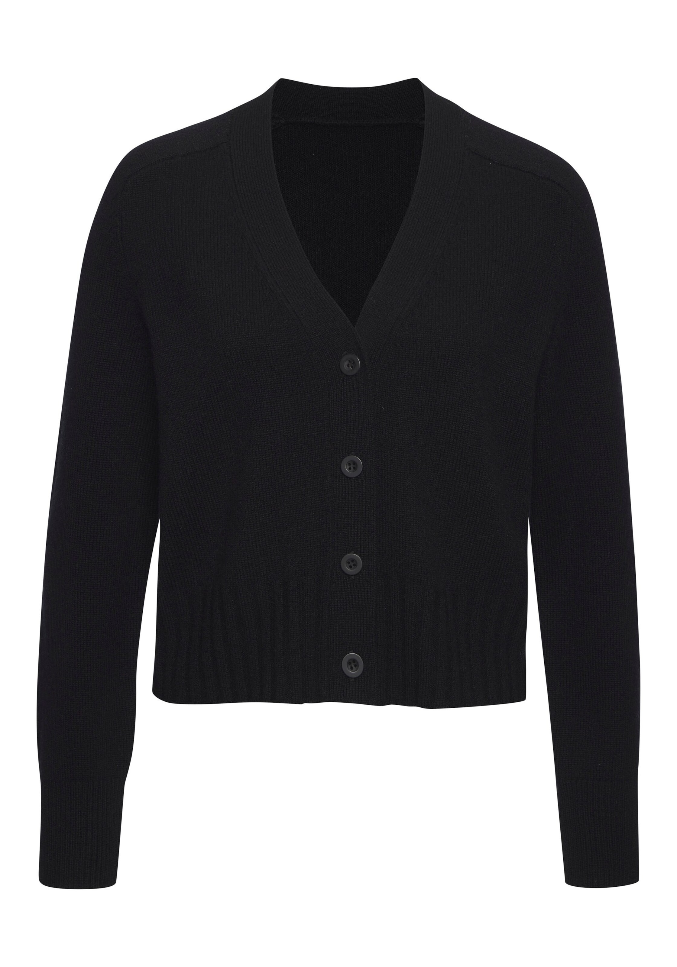 LASCANA Strickjacke in Schwarz: Vorderseite