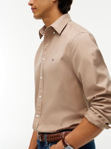 TOMMY HILFIGER Comfort Fit Hemd in Beige
