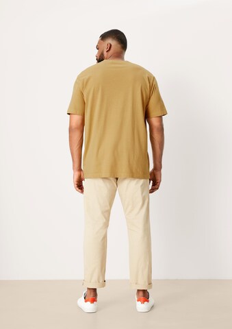 s.Oliver Men Big Sizes Shirt in Yellow