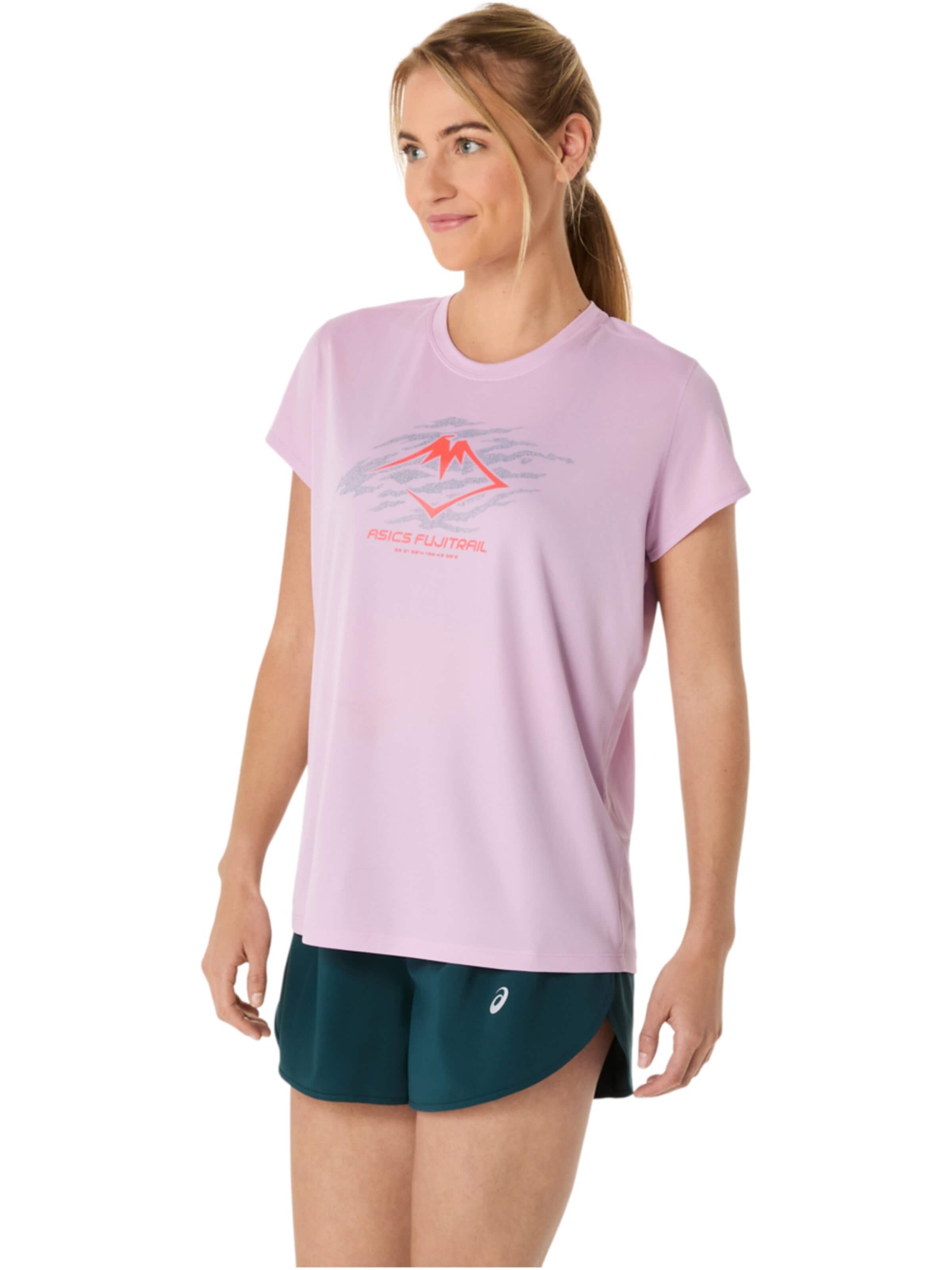 ASICS Shirt 'ASICS Fujitrail Logo SS Top'‌‌‌‌‌‌‌‌ in Lila