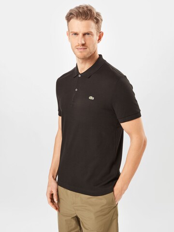 Regular fit Maglietta di LACOSTE in nero: frontale