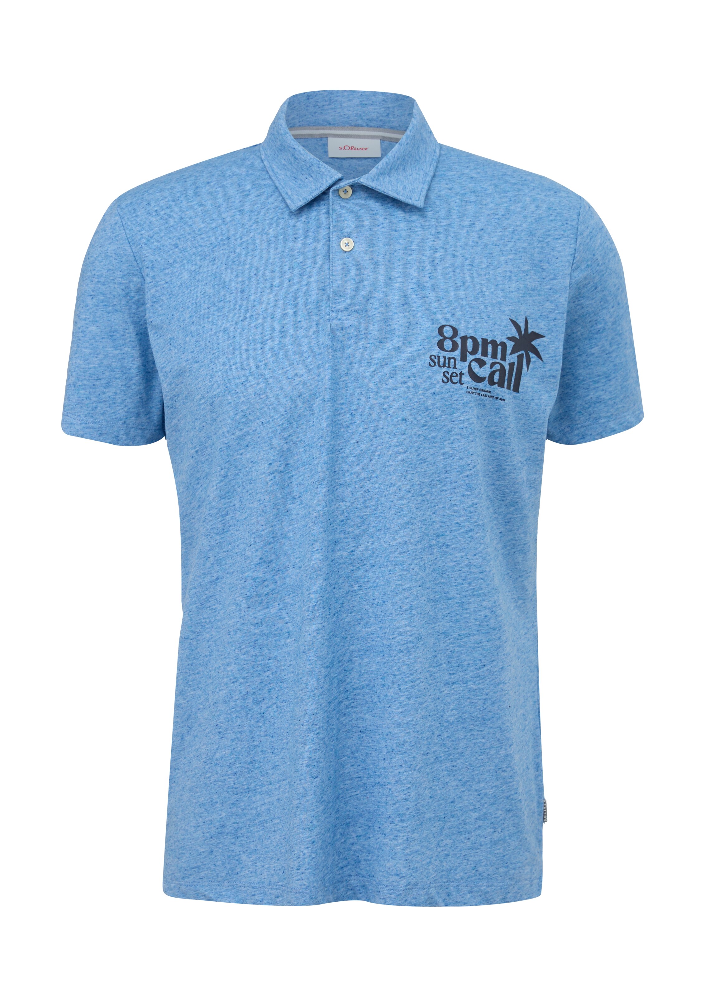 s.Oliver Poloshirt in Blau: Vorderseite