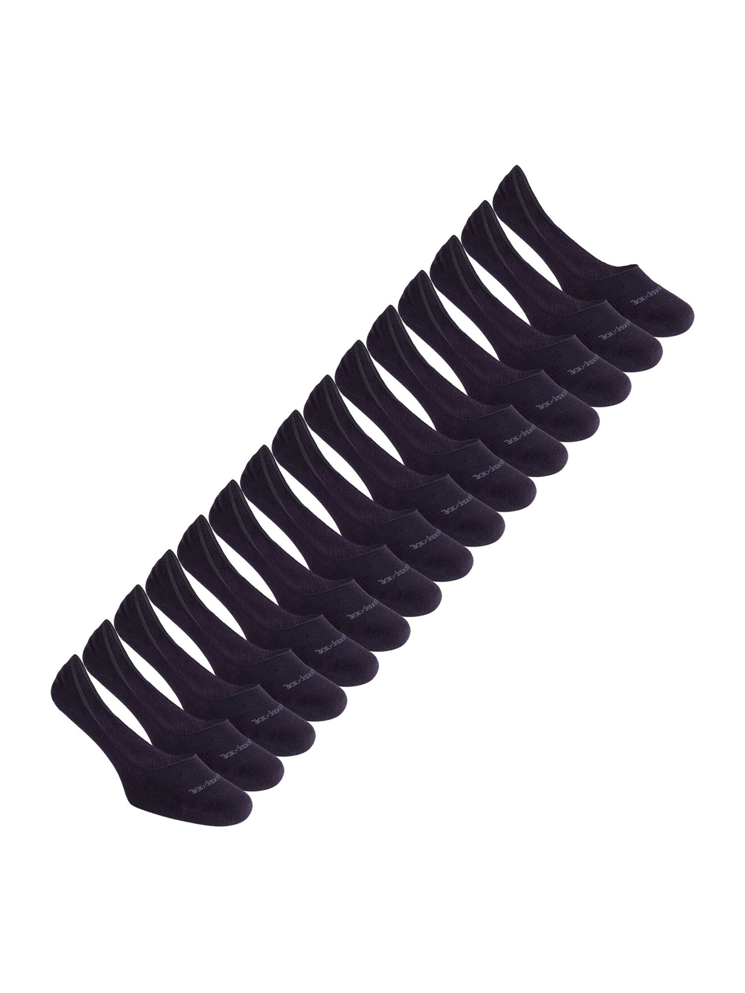 Blackspade Enkelsokken ' No Show Socks ' in Zwart: voorkant