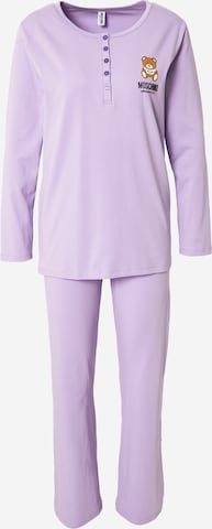 Moschino Underwear Пижама в лилав: отпред