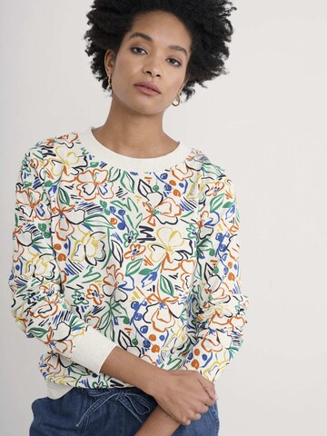Seasalt Cornwall Sweatshirt 'Bright Wave' in Beige: voorkant