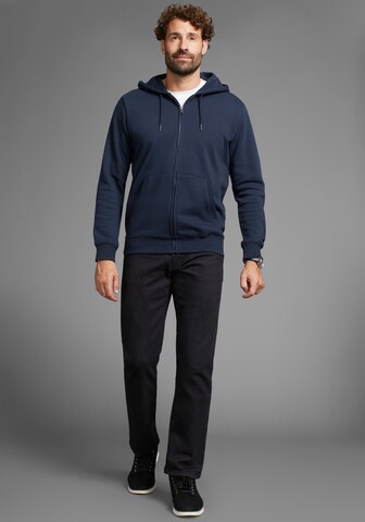 Man's World Zip-Up Hoodie in Blue