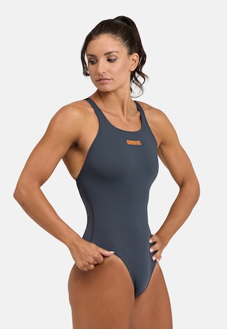 Bustier Maillot de bain 'TEAM PRO SOLID' ARENA en gris : devant