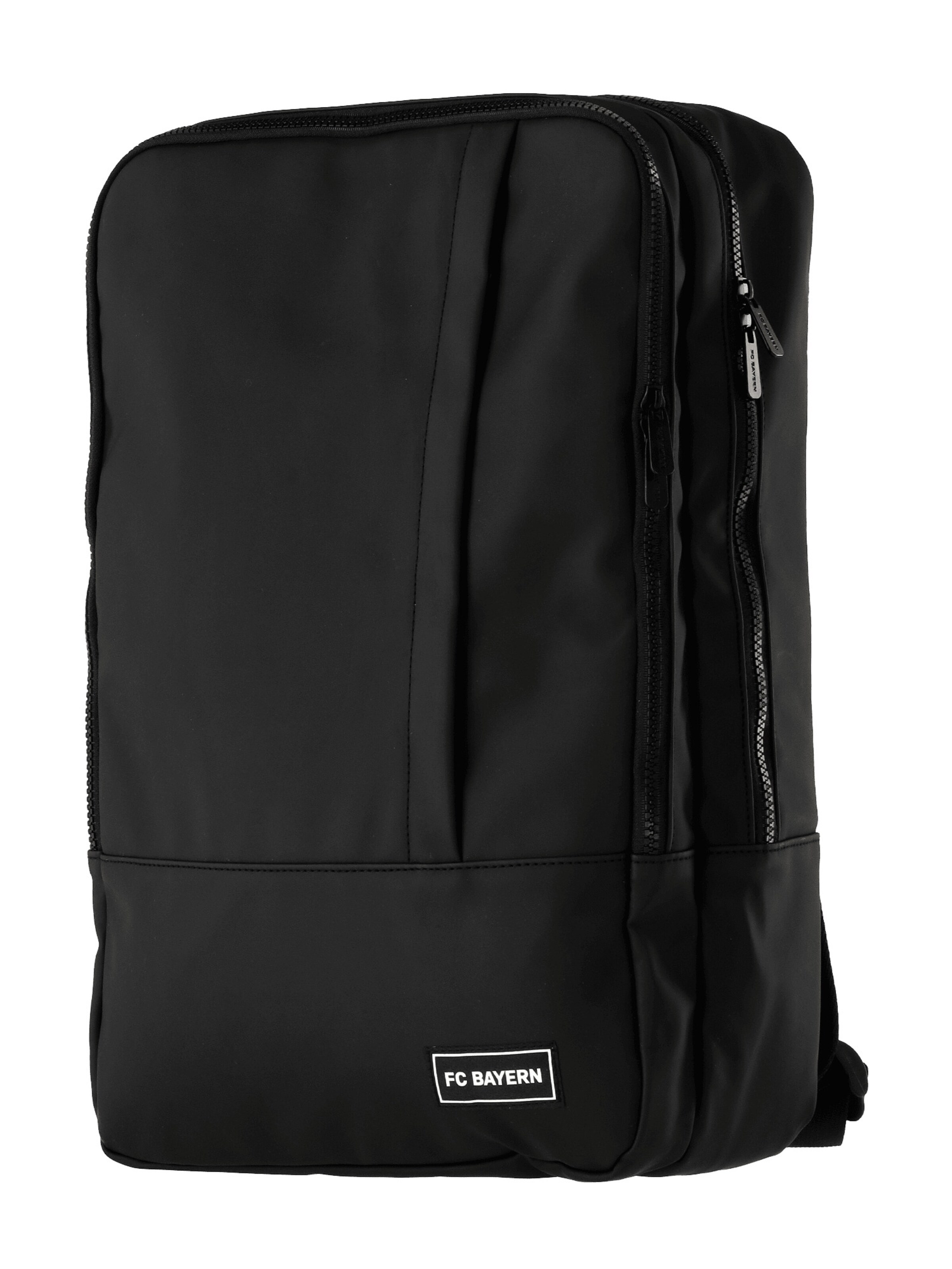 FC BAYERN MÜNCHEN Sportrucksack in schwarz / weiß, Produktansicht