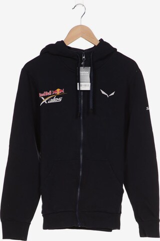 SALEWA Sweatshirt & Zip-Up Hoodie in M in Blue: front