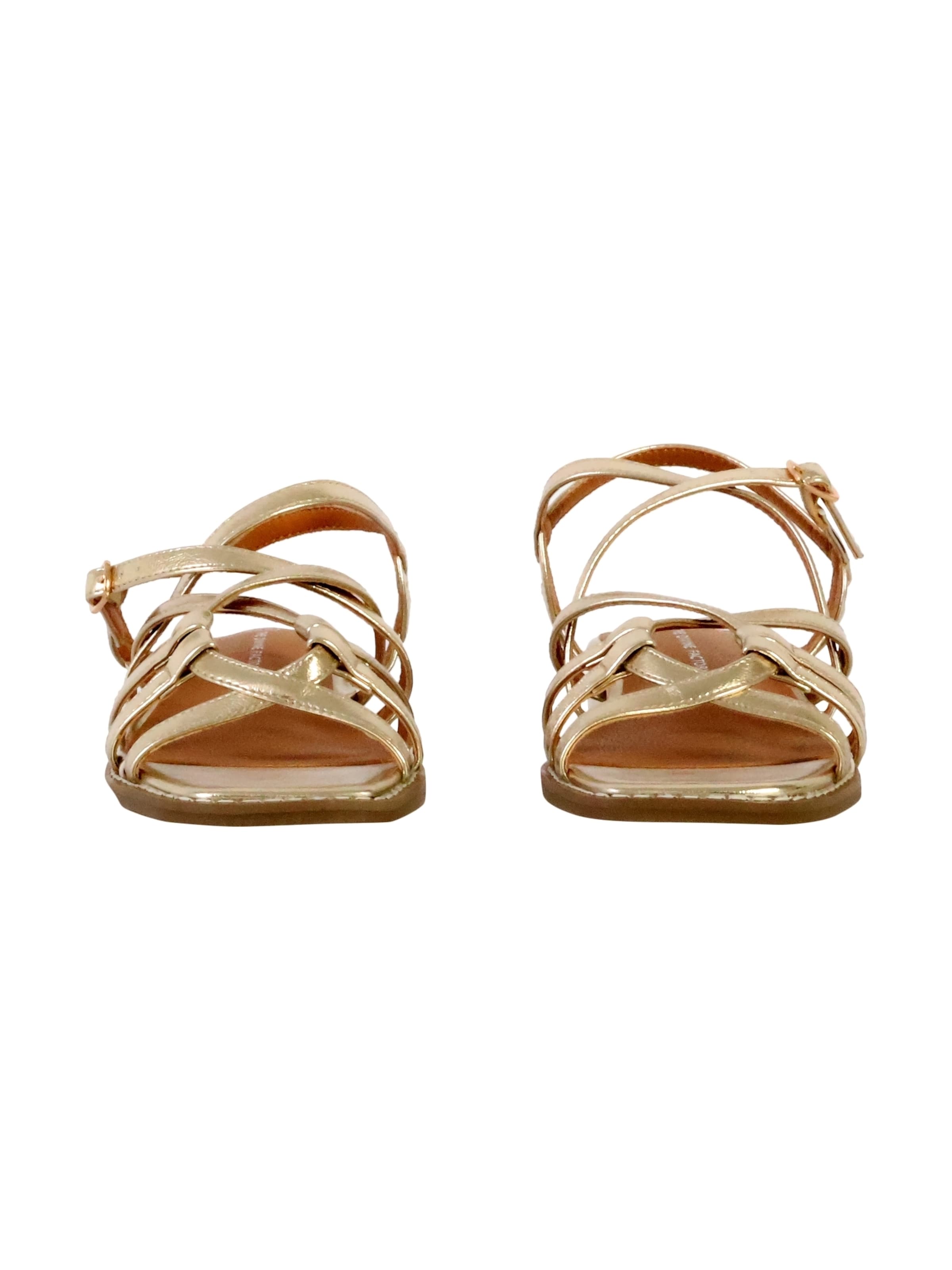 The Divine Factory Sandal in Gold