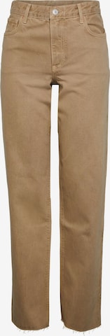 PIECES Loose fit Jeans 'MOLLY' in Beige: front
