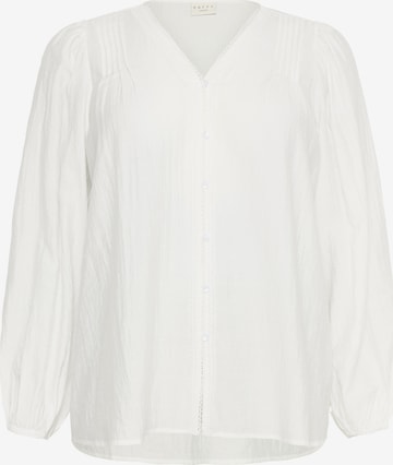 KAFFE CURVE Bluse in Weiß: Vorderseite