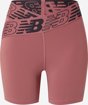 new balance Skinny Sportbroek in Rood: voorkant