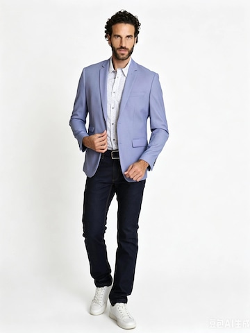 Delahaye Regular Fit Sakko 'VICTOR'‌‌‌‌‌‌‌‌ in Blau: Vorderseite