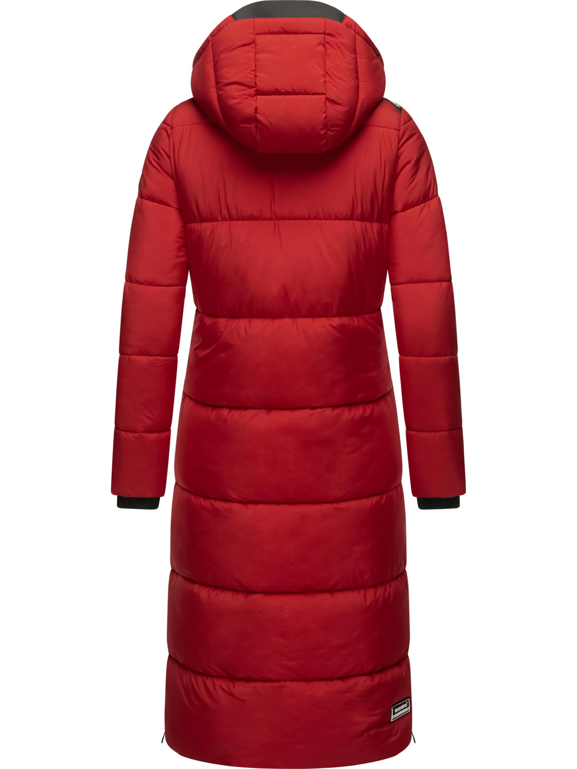 MARIKOO Zimný kabát - Červená