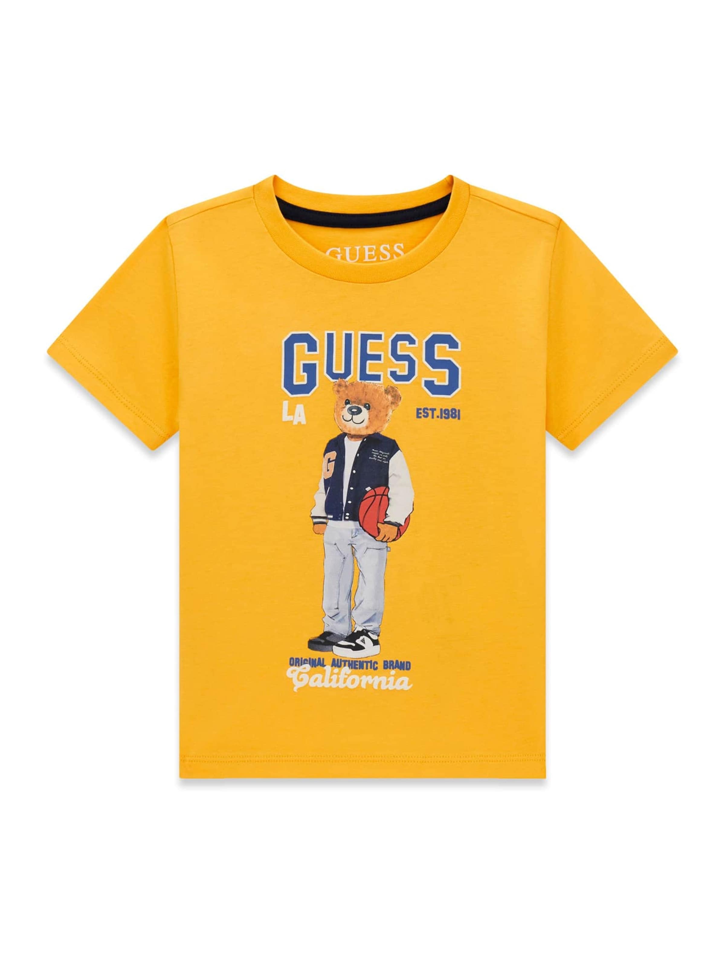 GUESS T-Shirt in Gelb: Vorderseite