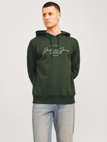 JACK & JONES Μπλούζα φούτερ 'JJFErris' σε πράσινο: μπροστά