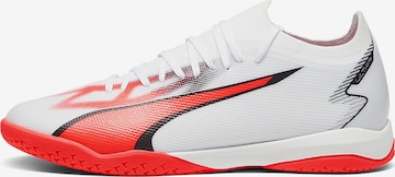 Chaussure de foot 'Ultra Match It' PUMA en blanc : devant