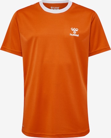 Hummel Performance Shirt 'Staltic Poly' in Orange: front