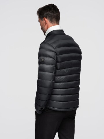 Veste mi-saison 'OM-JALP-0261' Ombre en noir