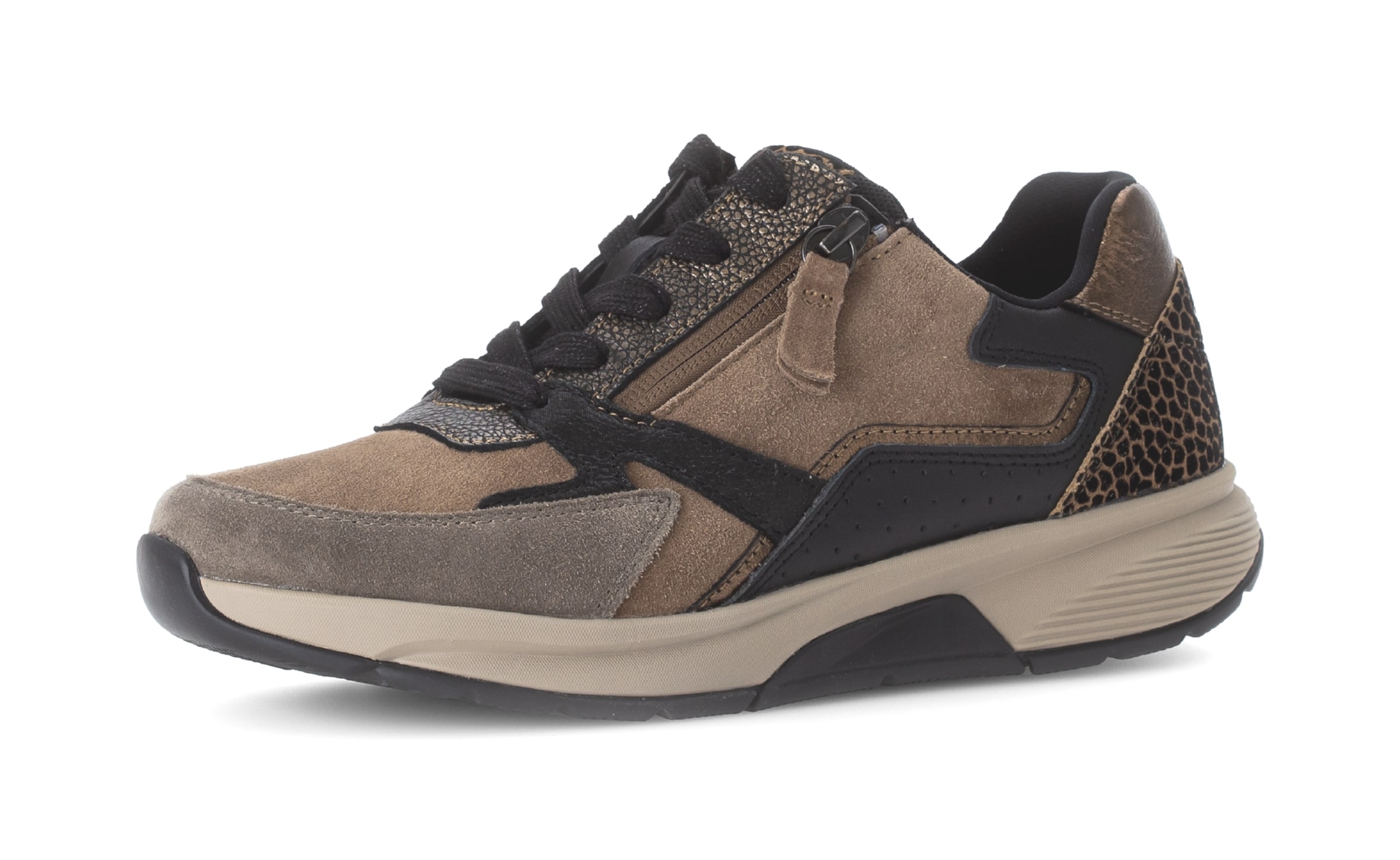 Gabor Rollingsoft Sneaker in Braun: Vorderseite