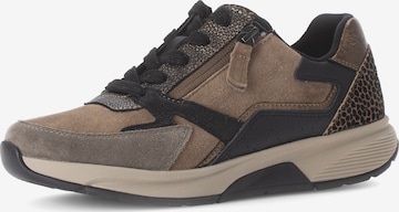 Gabor Rollingsoft Lace-Up Shoes in Brown: front