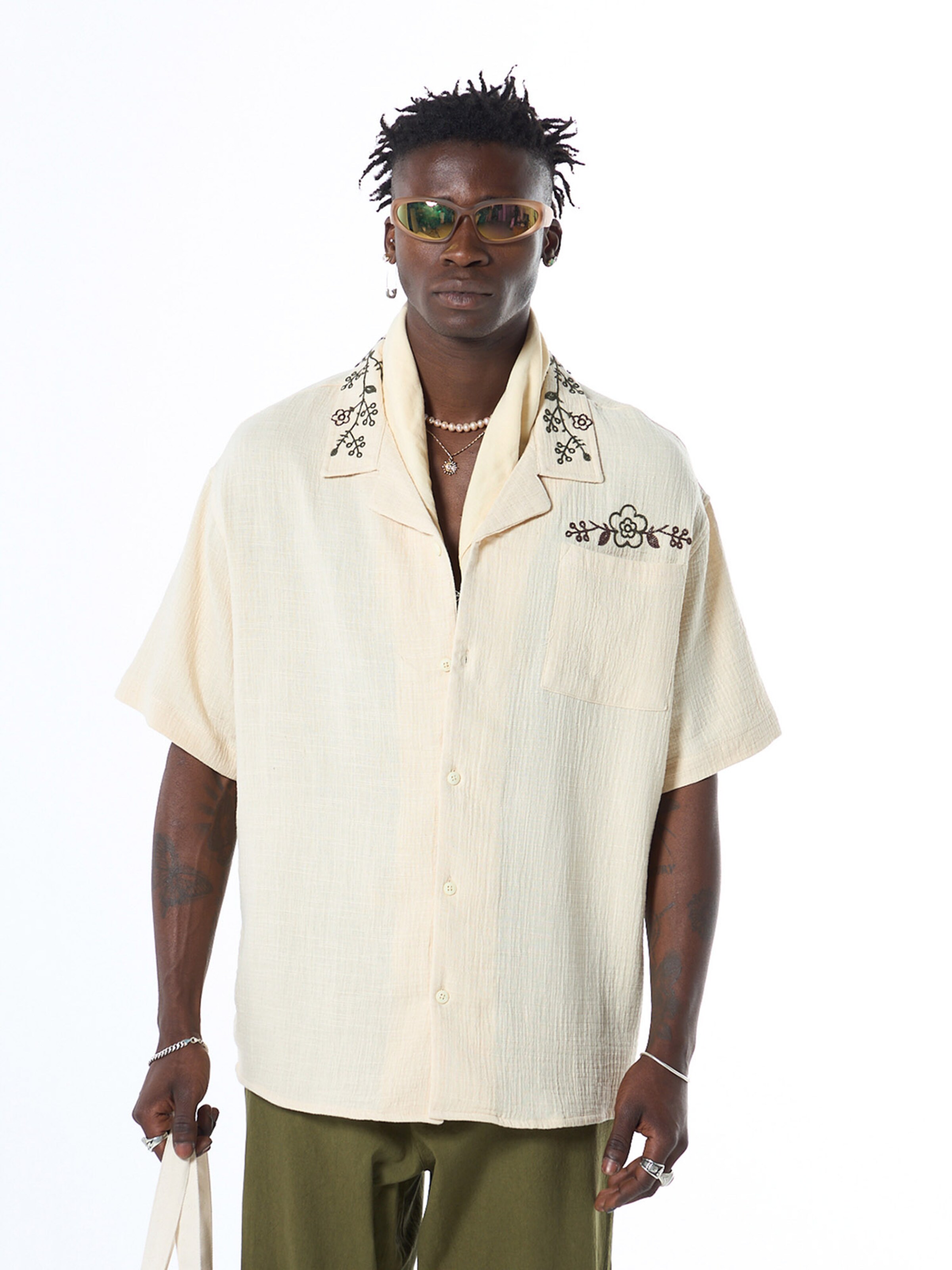 VAMOS CLO Košile – bílá: přední strana