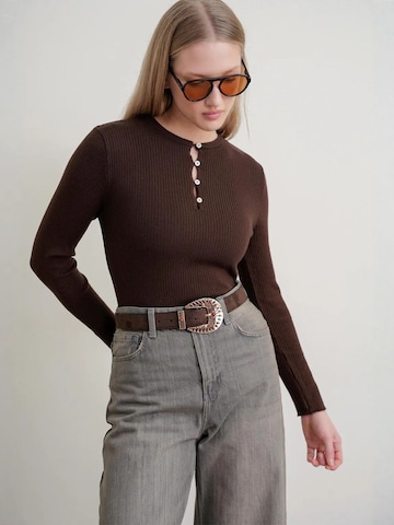 MixRay Pullover in Braun