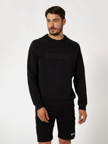 GUESS Sweatshirt in Schwarz: Vorderseite
