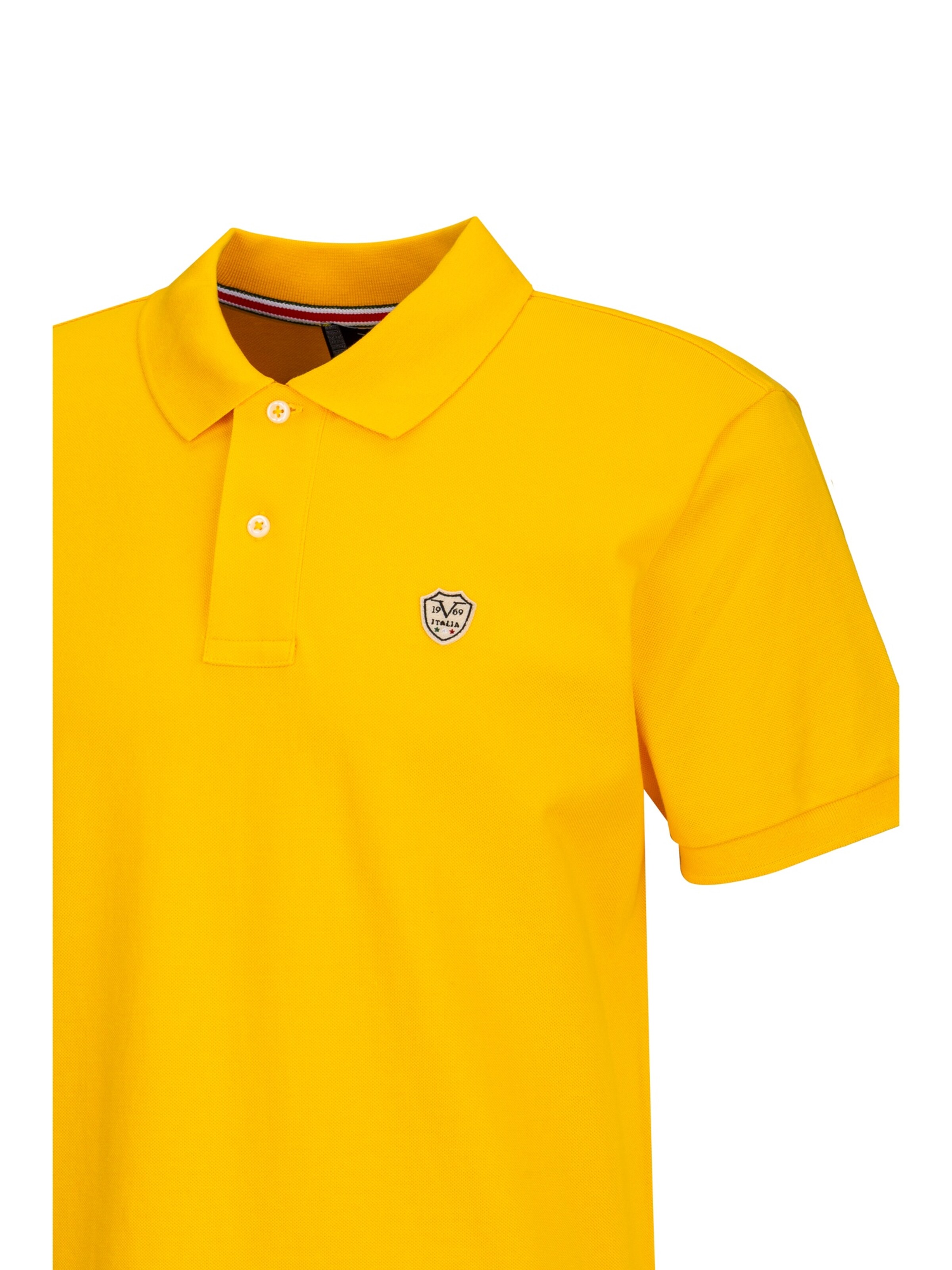 19V69 ITALIA Poloshirt 'Emilio' in Gelb