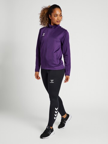 Hummel Sports sweat jacket 'Core' in Purple