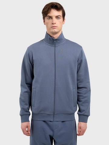 BIG STAR Zip-Up Hoodie ' DUNNOSER ' in Blue: front