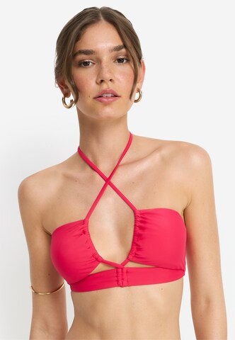 LSCN by LASCANA Bandeau Bikini top in Red: front