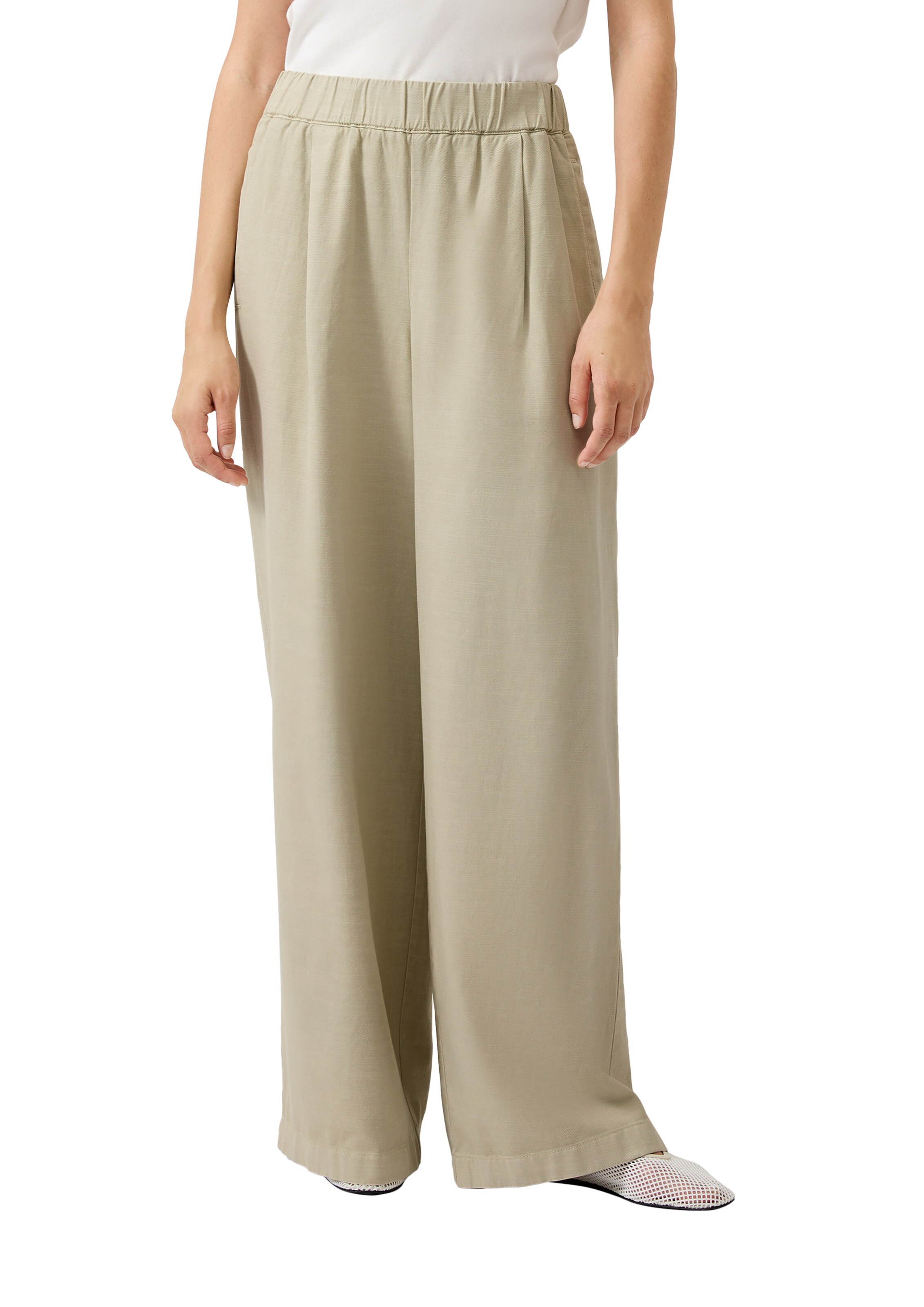 Wide Leg Pantalon s.Oliver en beige