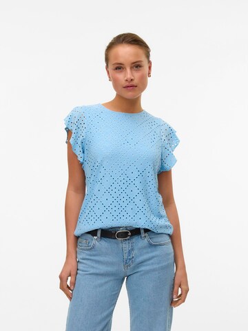 VERO MODA Blouse 'VMTassa' in Blauw: voorkant