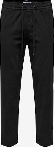 Pantaloni 'ONSLinus' di Only & Sons in nero: frontale