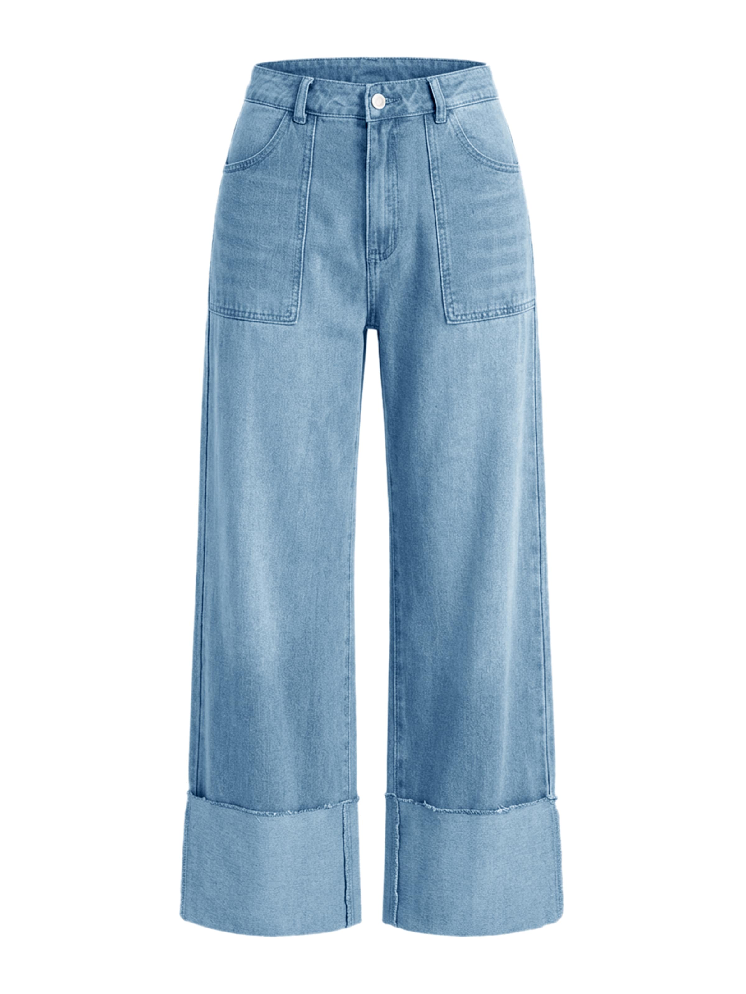 Imily Bela Wide leg Jeans in Blue: front